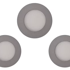 Castorama 3 Spots à Encastrer LED Colours Maia IP20 Argent Ø8 Cm