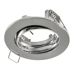 Castorama Anneau Rond Pour Spot à Encastrer LED Colours Ares Métal Chromé Mat Ø8,5 Cm