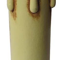 Castorama Bougies Plastique équipées E14 Tibelec Jaune ø24mm X H.85mm