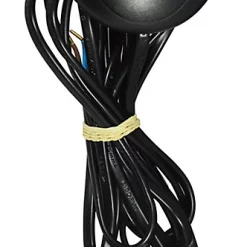 Castorama Cordon Avec Interrupteur à Pied + Fiche Tibelec 3m Noir