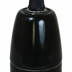 Castorama Douille E27 Céramique Noir Ø4,6 X L.8,3 Cm Tibelec