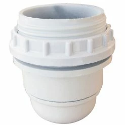 Castorama Douille E27 Tibelec Bakélite Mi-filetée Blanc