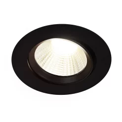 Castorama Lot 3 Spots Encastrable LED Intégrée Dorado Dimmable Ø8,5cm 380lm IP20 Blanc Chaud Nordlux Noir