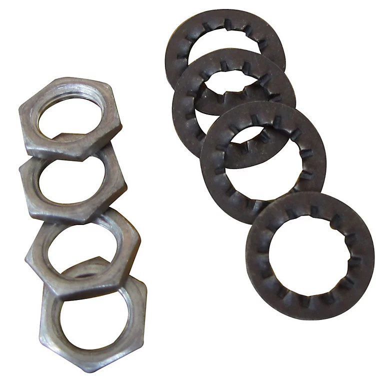 Castorama Lot 4 écrous Acier Bichromaté ø15 X Ep. 2,5mm + 4 Rondelles éventails Acier Traité ø18 X Ep. 1,5mm 3 Castorama Lot 4 écrous Acier Bichromaté ø15 X Ep. 2,5mm + 4 Rondelles éventails Acier Traité ø18 X Ep. 1,5mm