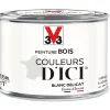 Castorama Peinture Bois Couleurs D'ici Blanc Délicat Velours V33 0,125L
