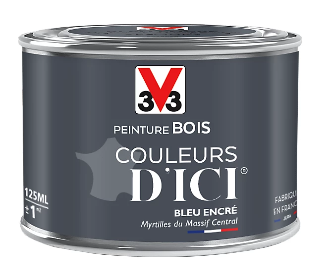 Castorama Peinture Bois Couleurs D'ici Bleu Encré Velours V33 0,125L 3 Castorama Peinture Bois Couleurs D'ici Bleu Encré Velours V33 0,125L