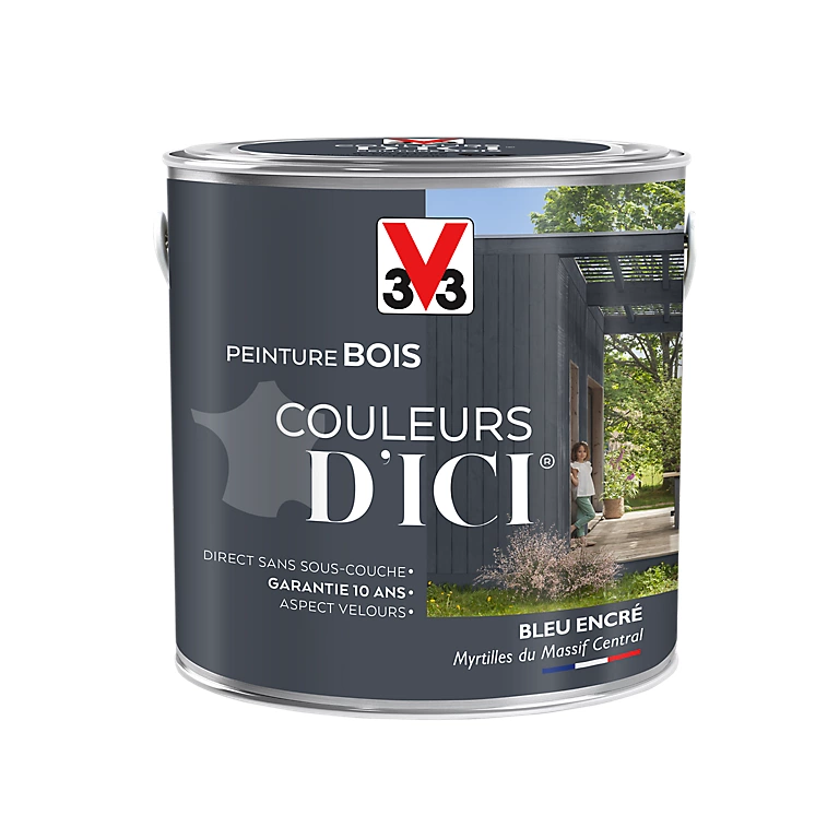 Castorama Peinture Bois Couleurs D'ici Bleu Encré Velours V33 2L 3 Castorama Peinture Bois Couleurs D'ici Bleu Encré Velours V33 2L