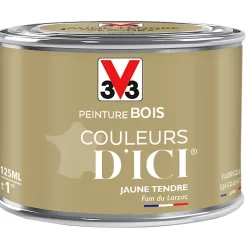 Castorama Peinture Bois Couleurs D'ici Jaune Tendre Velours V33 0,125L
