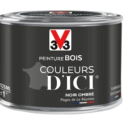 Castorama Peinture Bois Couleurs D'ici Noir Ombré Velours V33 0,125L