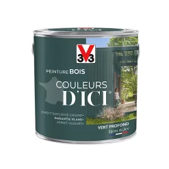 Castorama Peinture Bois Couleurs D'ici Vert Profond Velours V33 2L