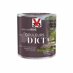 Castorama Peinture Bois Couleurs D'ici Violine Fumé Velours V33 0,5L
