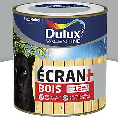 Castorama Peinture Bois Extérieur Ecran+ Bois Dulux Valentine Satin Gris Franc 0,5L 3 Castorama Peinture Bois Extérieur Ecran+ Bois Dulux Valentine Satin Gris Franc 0,5L