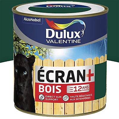 Castorama Peinture Bois Extérieur Ecran+ Bois Dulux Valentine Satin Vert Basque RAL 6005 0,5L 3 Castorama Peinture Bois Extérieur Ecran+ Bois Dulux Valentine Satin Vert Basque RAL 6005 0,5L