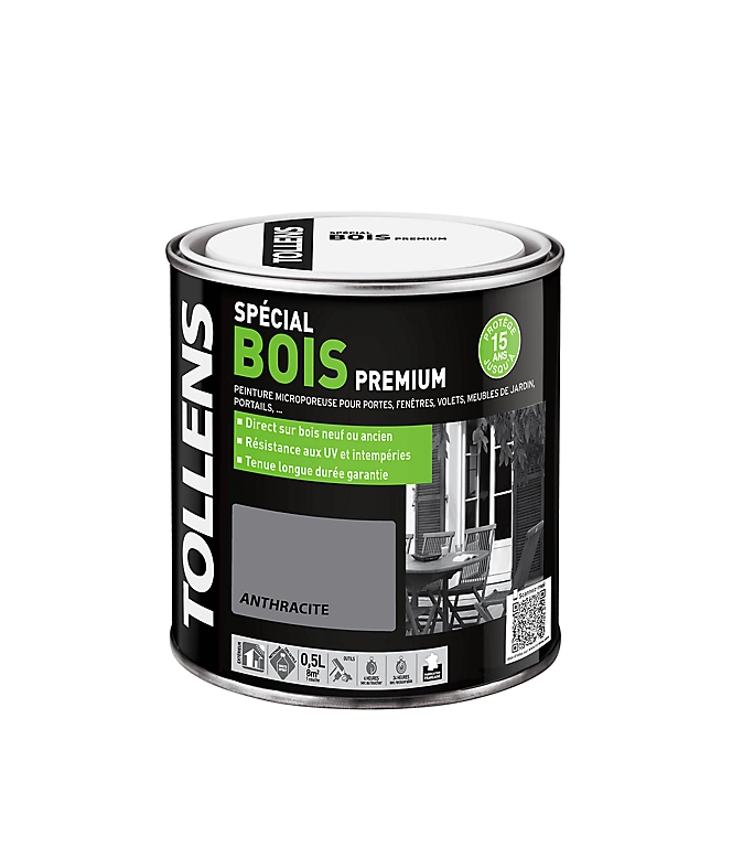 Castorama Peinture Bois Extérieur Premium Gris Anthracite Satin Tollens 0,5L 3 Castorama Peinture Bois Extérieur Premium Gris Anthracite Satin Tollens 0,5L