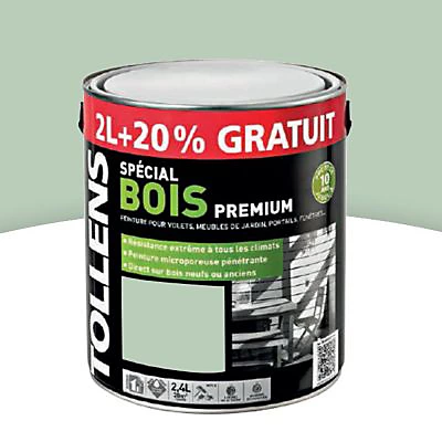Castorama Peinture Bois Extérieur Premium Vert Olivier Tollens 2L + 20% Gratuit 3 Castorama Peinture Bois Extérieur Premium Vert Olivier Tollens 2L + 20% Gratuit