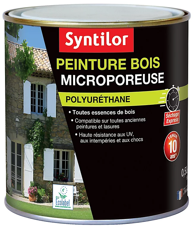 Castorama Peinture Bois Microporeuse Intérieur Extérieur Noir Syntilor 0,5L 3 Castorama Peinture Bois Microporeuse Intérieur Extérieur Noir Syntilor 0,5L