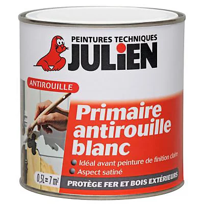 Castorama Peinture Primaire Antirouille Julien Satin Blanc 2,5L 3 Castorama Peinture Primaire Antirouille Julien Satin Blanc 2,5L
