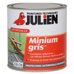 Castorama Peinture Protection Antirouille Minium Julien Mat Gris Bleuté Mat 0,5L