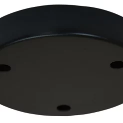 Castorama Plafonnier Métal Noir 3 Câbles : Ø12 X H. 2,5 Cm Tibelec