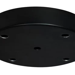 Castorama Plafonnier Métal Noir 5 Câbles : Ø15 X H. 2,5 Cm Tibelec