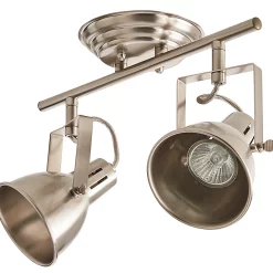 Castorama Réglette 2 Spots Asterion Métal Chrome GU10 2x35 W