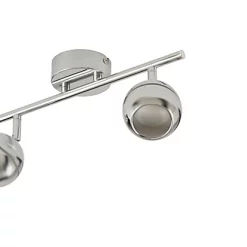 Castorama Réglette 2 Spots Melanippe Métal/plastique Chrome LED 2x5 W