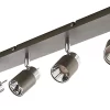 Castorama Réglette 4 Spots Hades Métal Gris/chrome LED 4x3,5 W