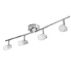 Castorama Réglette 4 Spots Mageia Métal/verre Chrome/transp. LED 4x5,5 W -Castorama reglette 4 spots mageia metal verre chrome transp led 4x5 5 w3663602804086 01c