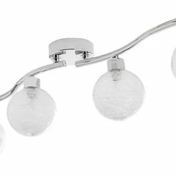 Castorama Réglette 4 Spots Onnes Métal/verre Chrome G9 4x25 W