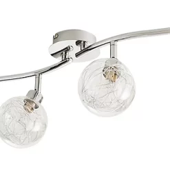 Castorama Réglette 4 Spots Paralia Métal/verre Chrome G9 4x25 W