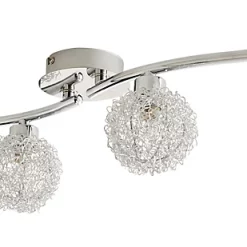 Castorama Réglette 4 Spots Phaidros Métal Chrome G9 4x25 W