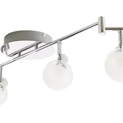 Castorama Réglette 6 Spots Panacea Métal/verre Chrome LED 6x5 W