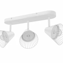 Castorama Réglette Spot 3 Lumières E14 10W GoodHome Tsolma Blanc Mat L.40 X L.9 X H.22 Cm