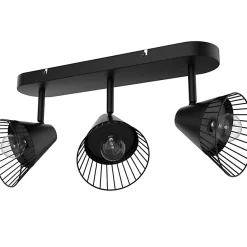 Castorama Réglette Spot 3 Lumières E14 10W GoodHome Tsolma Noir Mat L.40 X L.9 X H.22 Cm