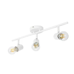 Castorama Réglette Spot 3 Lumières E27 8.6W GoodHome Ghlin Blanc Mat L.50 X L.10 X H.15 Cm