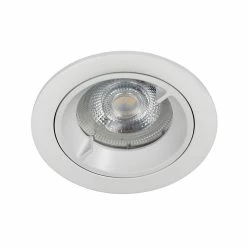 Castorama Spot à Encastrer Caius LED GU10 Ø8,5cm IP44 345lm 50W 5.2W GoodHome Blanc Neutre