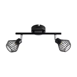 Castorama Spots Réglable LED Colours Akiak Noir 2L G9